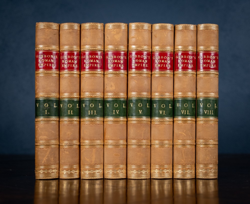 1838 Decline And Fall Of The Roman Empire by Edward Gibbon. 8 Vols. Book Set.