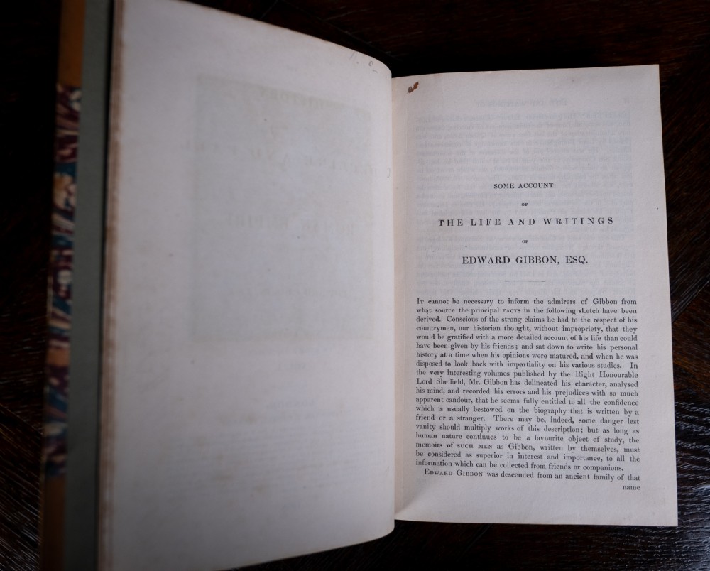 1838 Decline And Fall Of The Roman Empire by Edward Gibbon. 8 Vols. Book Set. View VIII