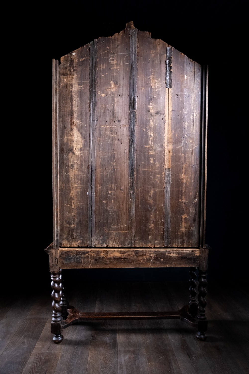 William & Mary Oak Glazed Bookcase On Stand, c.1680 View XI