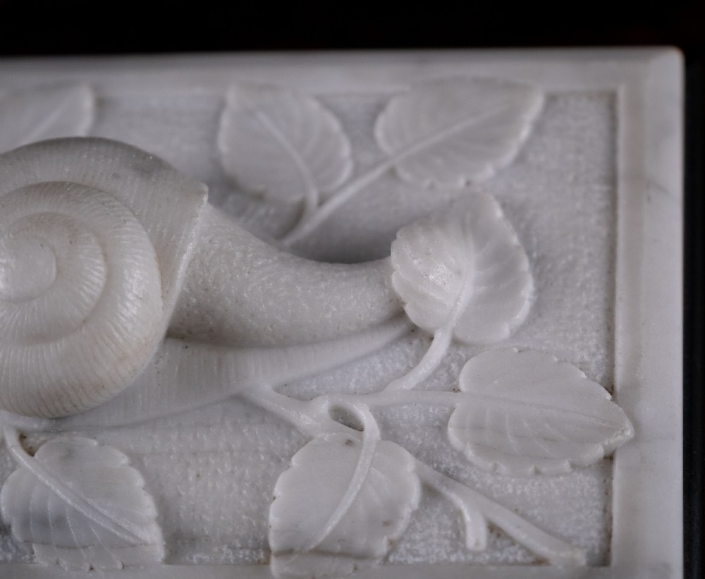 Large 19th Century Marble & Slate Snail Paperweight View IV