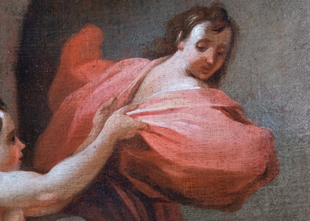 18th Century School, Joseph & Potiphar's Wife. Oil On Canvas. View IV