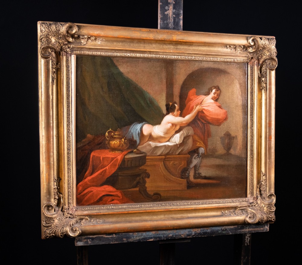 18th Century School, Joseph & Potiphar's Wife. Oil On Canvas. View VI