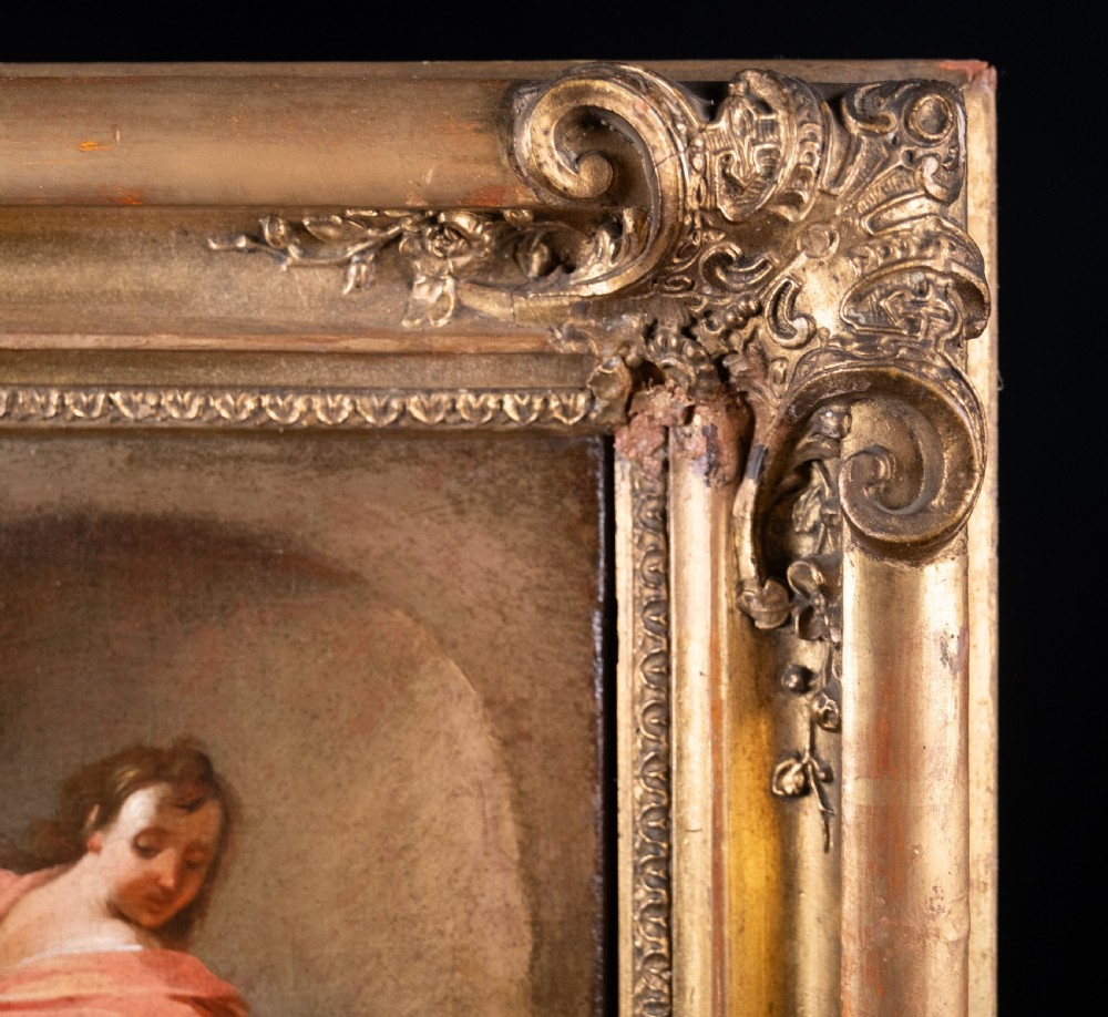 18th Century School, Joseph & Potiphar's Wife. Oil On Canvas. View VIII