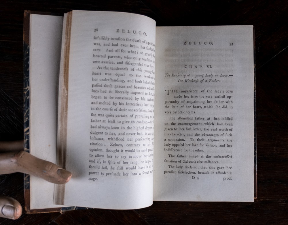 1789 Zeluco, Various Views Of Human Nature by John Moore. First Edition. Book Set. View IX