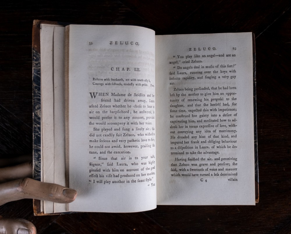 1789 Zeluco, Various Views Of Human Nature by John Moore. First Edition. Book Set. View XII