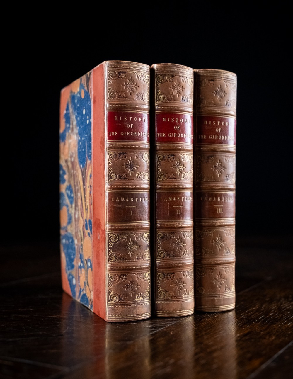 1856 The History Of The Girondists by Alphonse De Lamartine. Book Set.  View III
