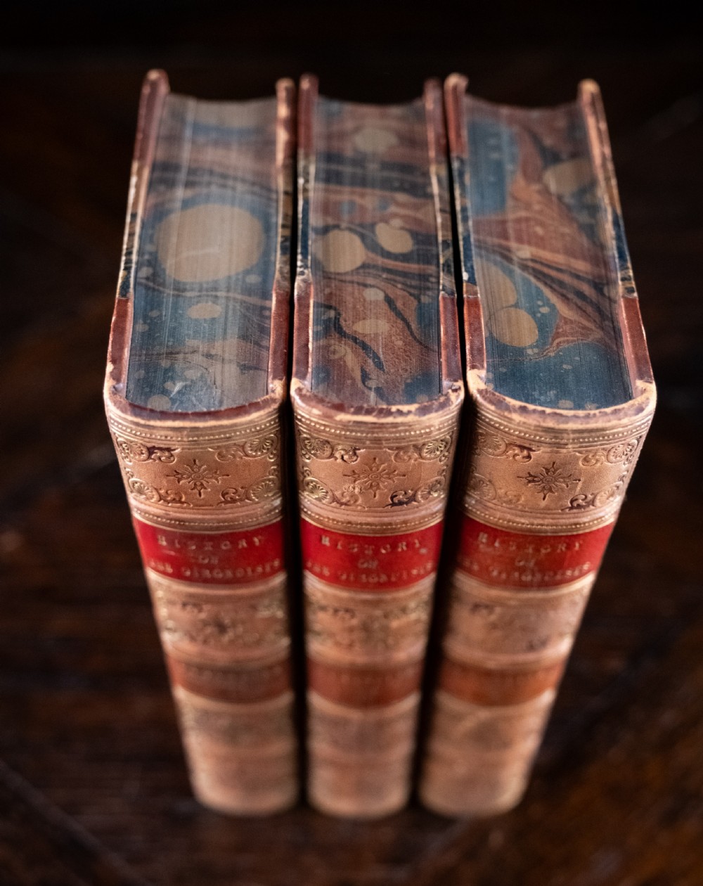 1856 The History Of The Girondists by Alphonse De Lamartine. Book Set.  View V