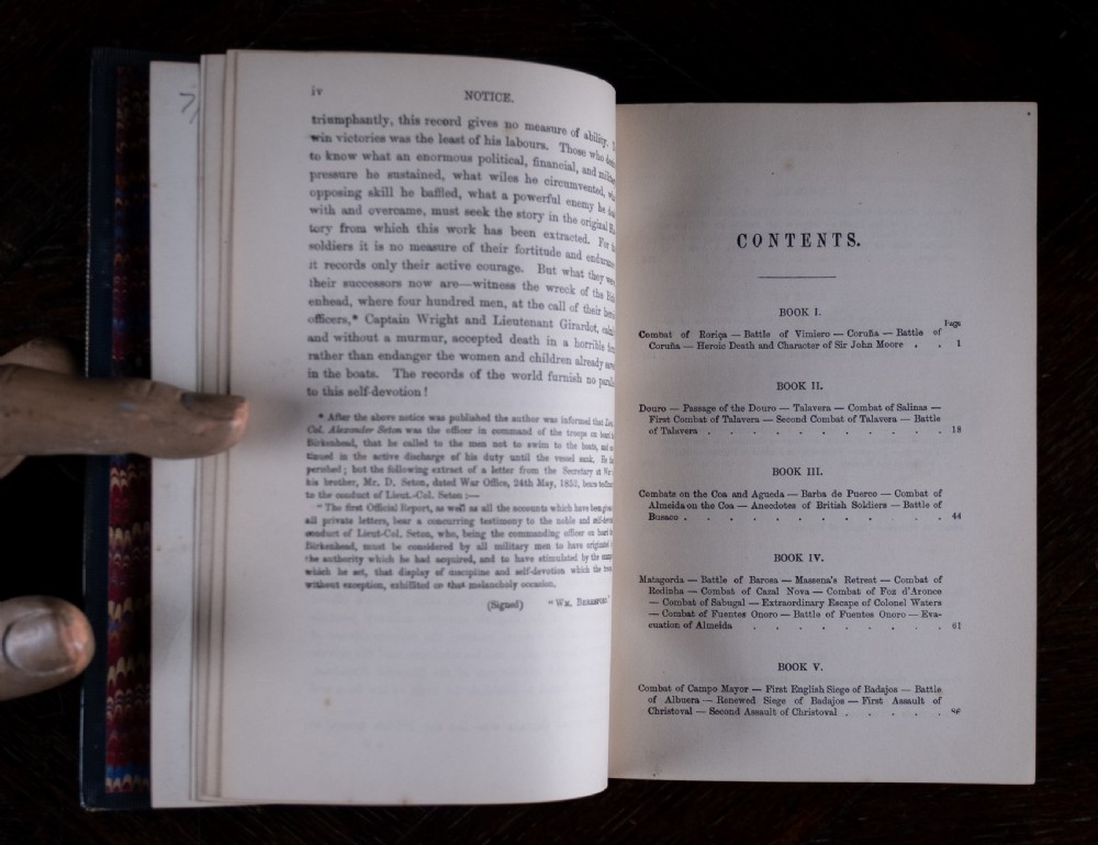 1885 English Battles & Sieges In The Peninsula by Sir William Napier. Leather Bound Book. View X