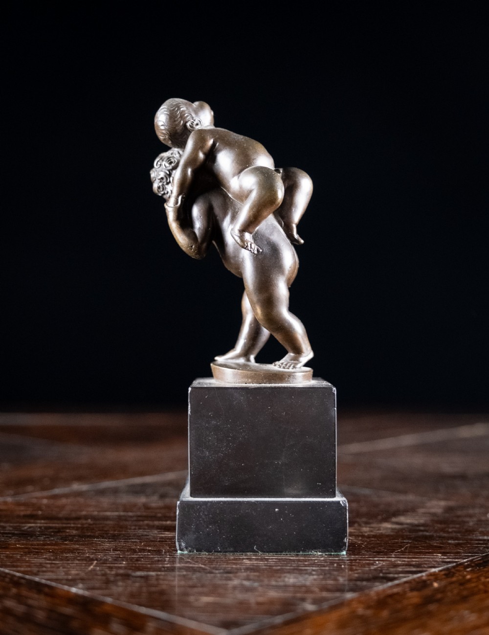 Bronze Putti Playing Piggyback After Leonhard Kern (1588-1662) View X