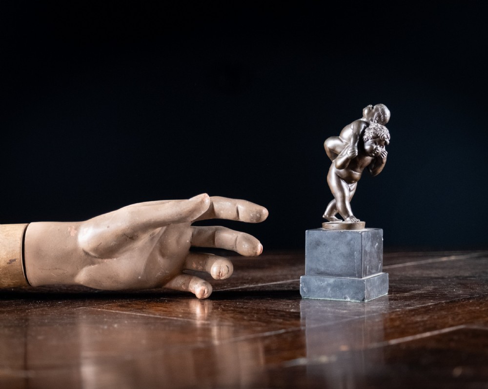 Bronze Putti Playing Piggyback After Leonhard Kern (1588-1662) View XII