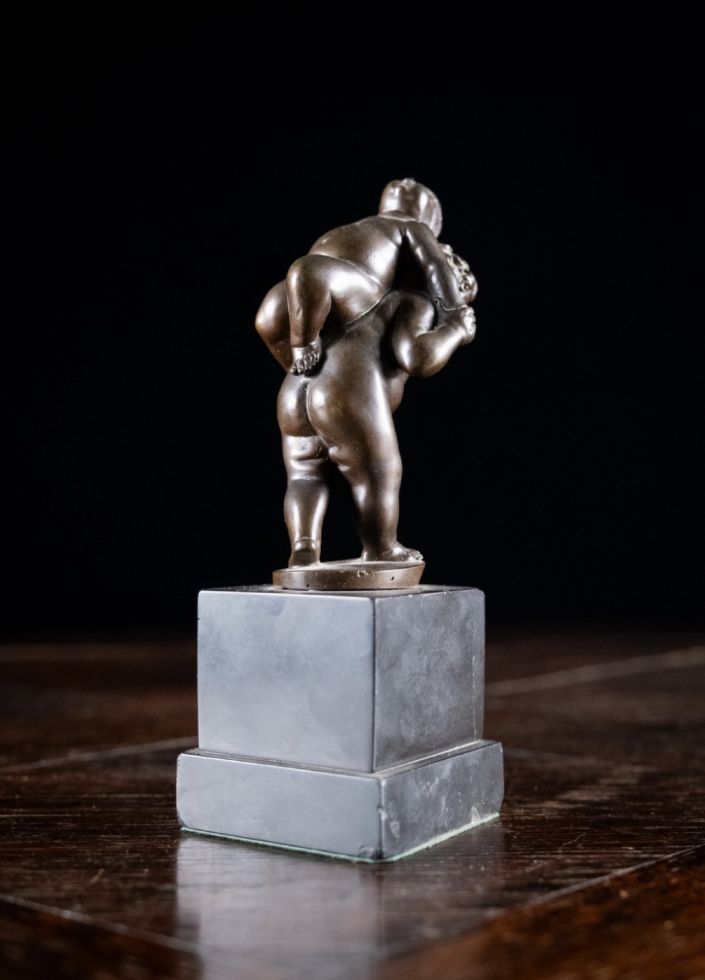 Bronze Putti Playing Piggyback After Leonhard Kern (1588-1662) View XIV