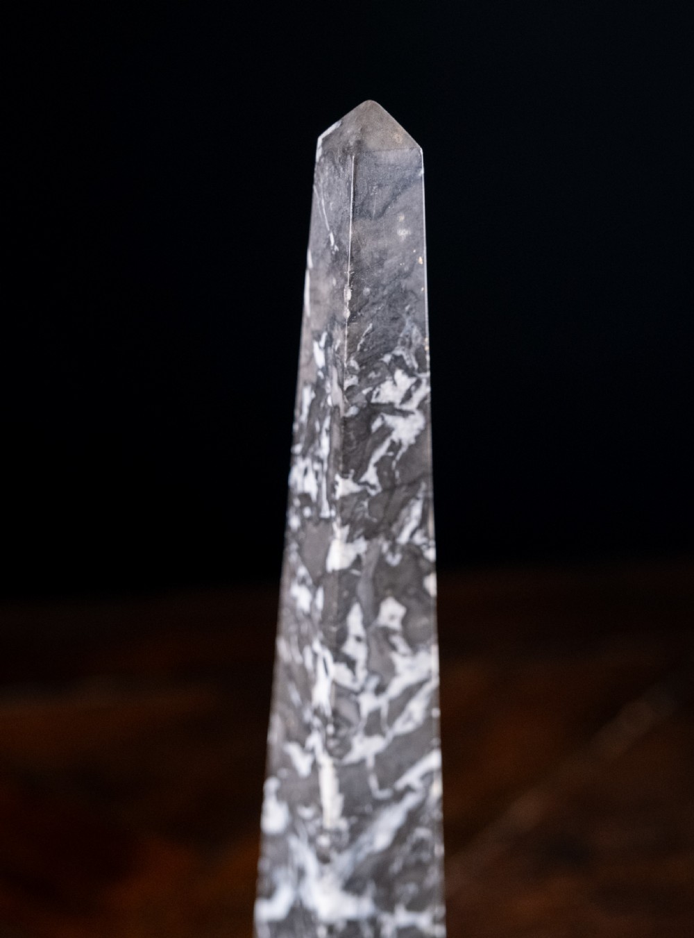19th Century Italian Specimen Marble Obelisk View III