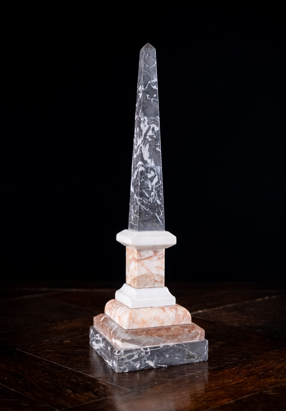19th Century Italian Specimen Marble Obelisk View VII