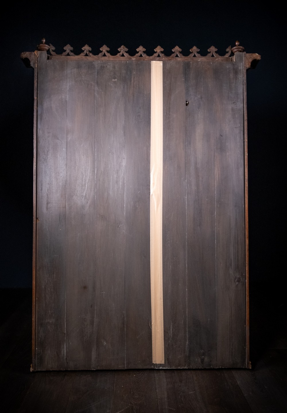 Large Gothic Walnut Overmantel Mirror, c.1880 View XII