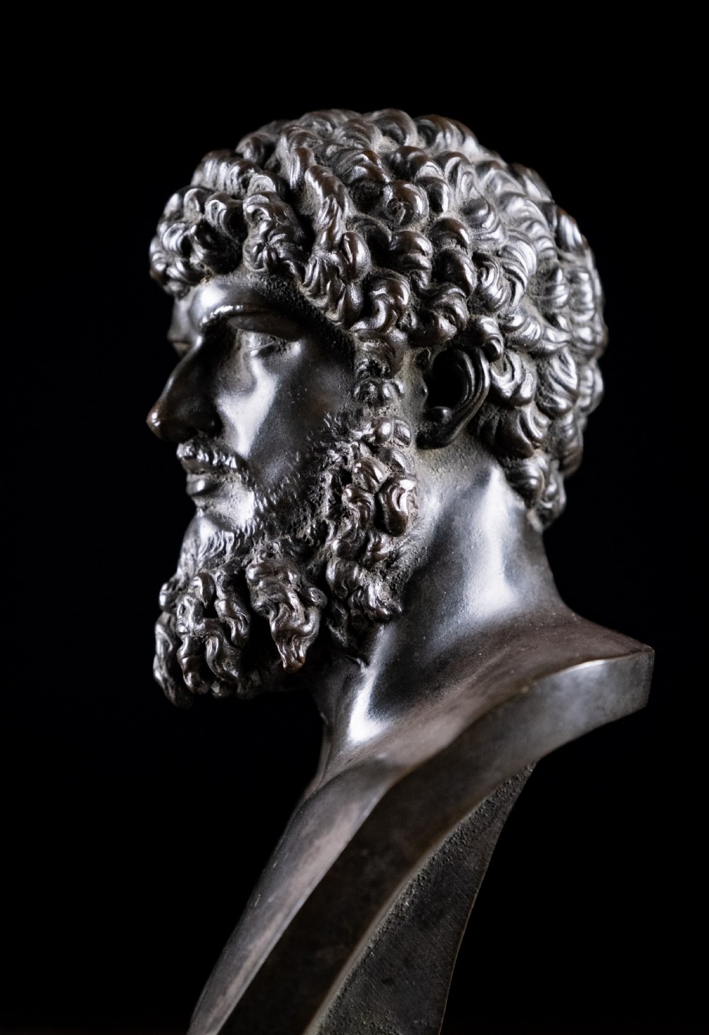 Bronze Bust of Lucius Verus (130–169 AD) View V