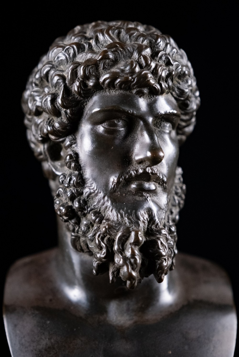 Bronze Bust of Lucius Verus (130–169 AD) View VIII