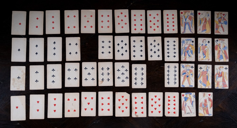 Early 20th Century Handmade Playing Cards View V