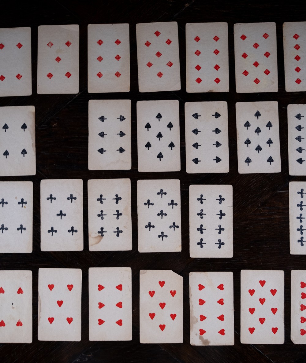 Early 20th Century Handmade Playing Cards View VII