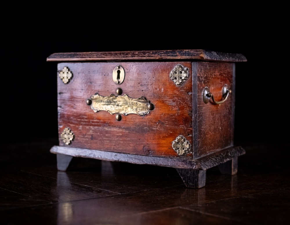 'William Hall's Wee Chest 1893', Scottish Folk Art Pine Chest View IX