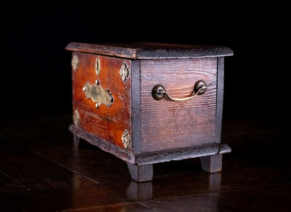 'William Hall's Wee Chest 1893', Scottish Folk Art Pine Chest View X