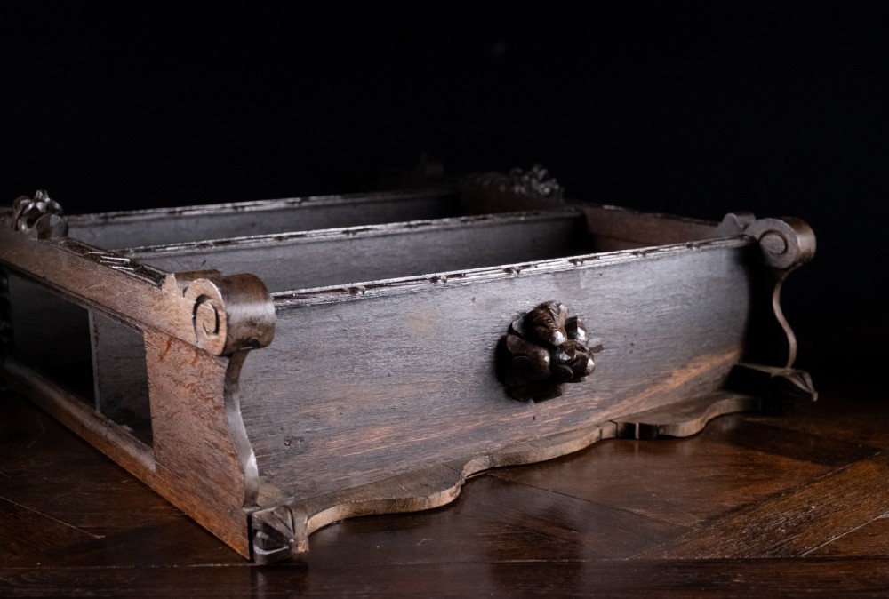 Gothic Carved Oak Hanging Shelf, c.1880 View XIII