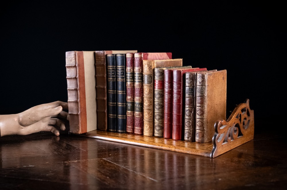 Rosewood & Tunbridgeware Folding Book Stand, c1860 View II