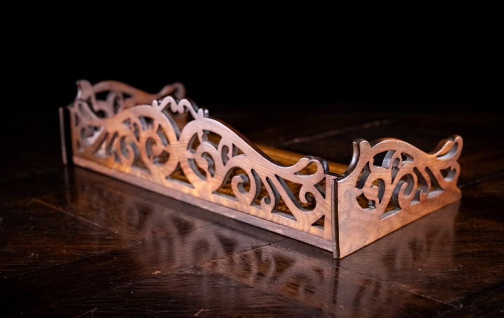 Rosewood & Tunbridgeware Folding Book Stand, c1860 View VIII