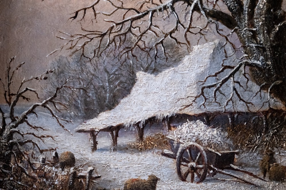 Pair Of Rural Scenes at Dusk & Evening, Dated 1838. Oil On Board. View V
