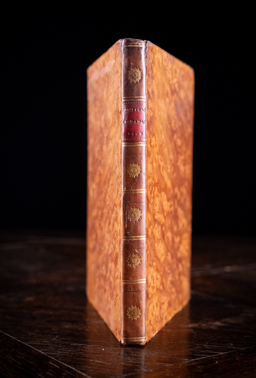 1796 Nautical Almanac & Astronomical Ephemeris For The Year 1802 (Leather Book)