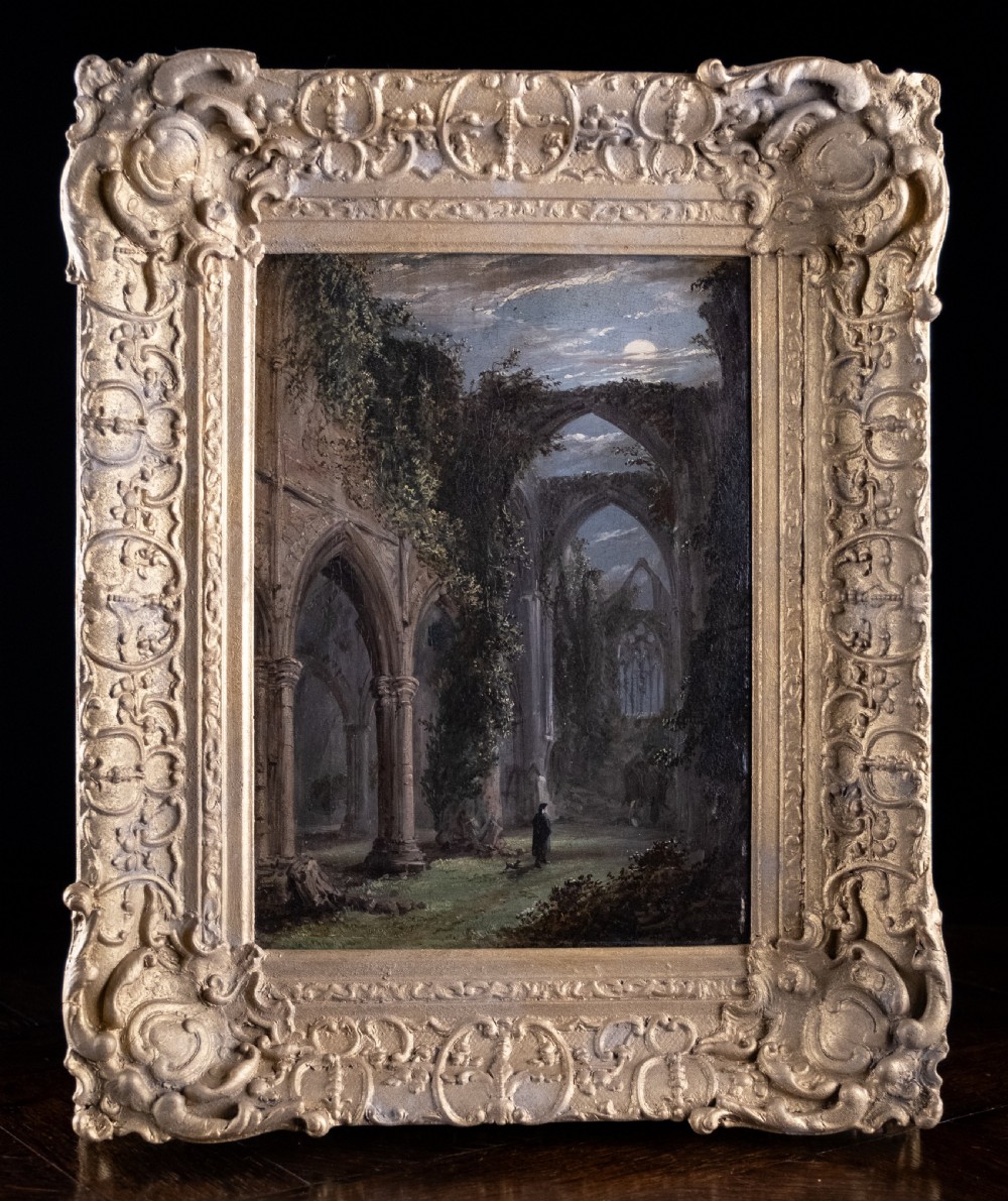Tintern Abbey by Hopkins Horsley Hobday Horsley (1807-1890). Oil On Canvas.
