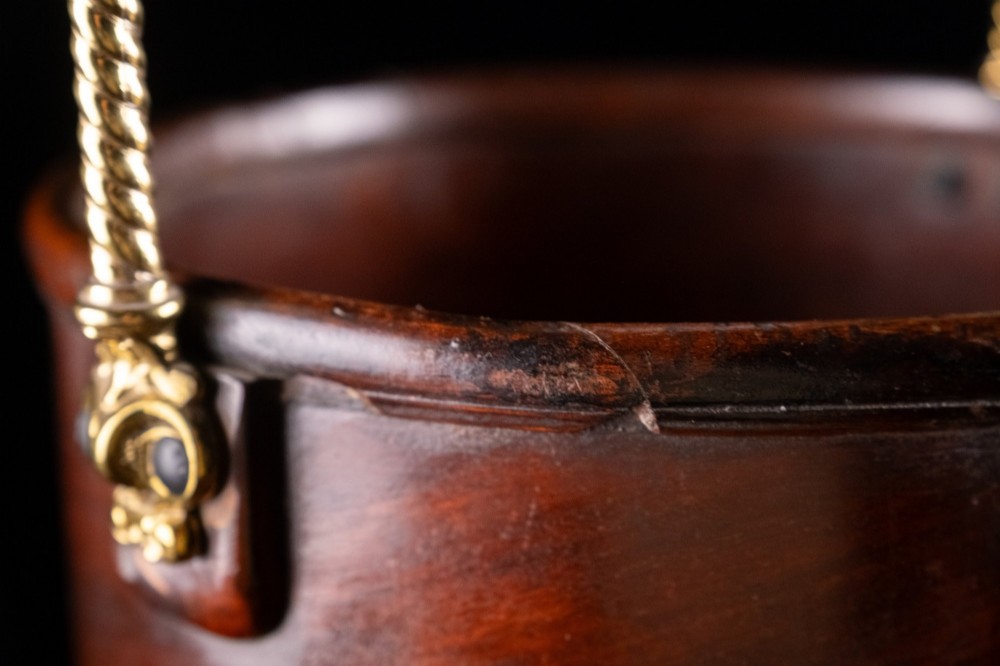 Hussey's Mahogany Plate Bucket, c.1860 View X