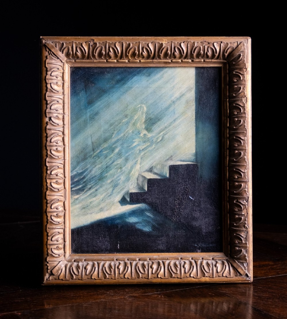 'The Ascension', Signed L.S. Wren, c.1880. Oil On Canvas.