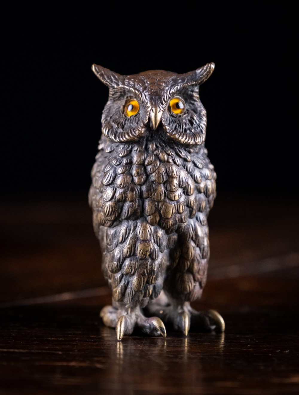 Victorian Bronze Owl