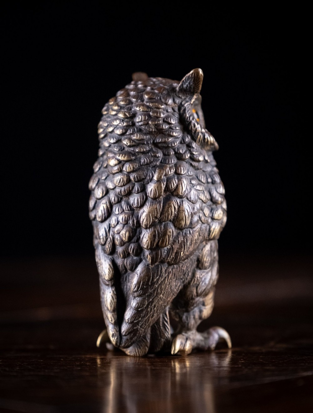 Victorian Bronze Owl View V