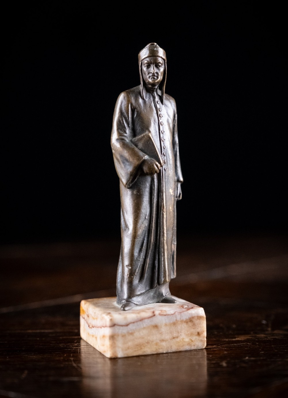 19th Century Bronze Dante Alighieri (1265-1321)