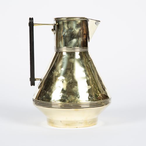 PAIR OF BRASS WATER JUGS BY H F FEARNCOMBE CO OF WOLVERHAMPTON - ADDITIONAL PHOTO 2
