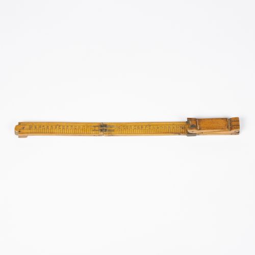 FOLDING COBBLER'S BOXWOOD BRASS FOOT MEASURE - ADDITIONAL PHOTO 4