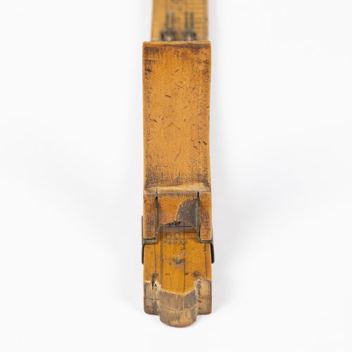 FOLDING COBBLER'S BOXWOOD BRASS FOOT MEASURE - ADDITIONAL PHOTO 11