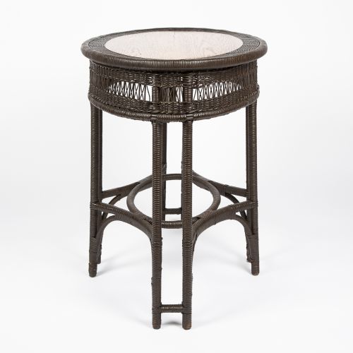 OAK RATTAN OVAL TABLE - ADDITIONAL PHOTO 3