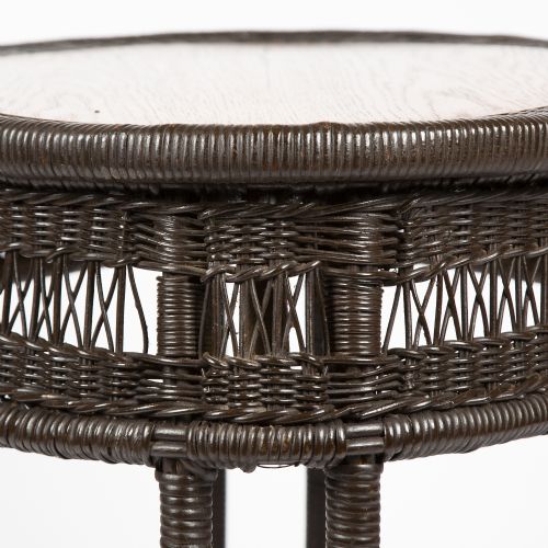 OAK RATTAN OVAL TABLE - ADDITIONAL PHOTO 6
