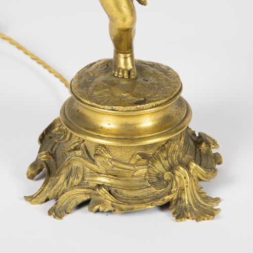 PAIR OF GILT BRONZE PUTTI TABLE LAMPS - ADDITIONAL PHOTO 13