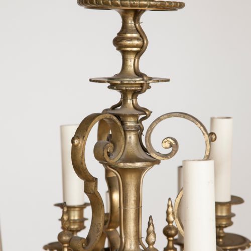 GILT BRONZE 18 LIGHT CHANDELIER CIRCA 1880 - ADDITIONAL PHOTO 3