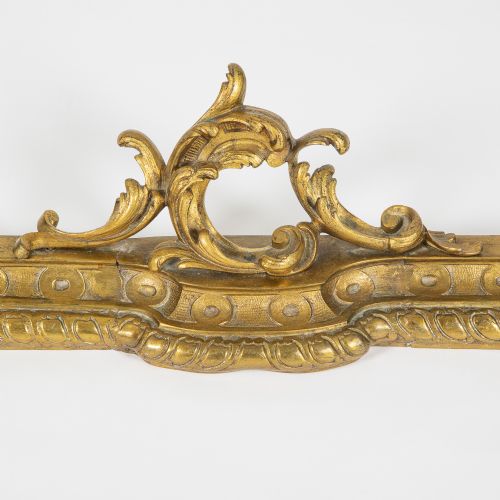 FRENCH GILT BRONZE CHENET IN THE LOUIS XV STYLE ADJUSTABLE WIDTH - ADDITIONAL PHOTO 4