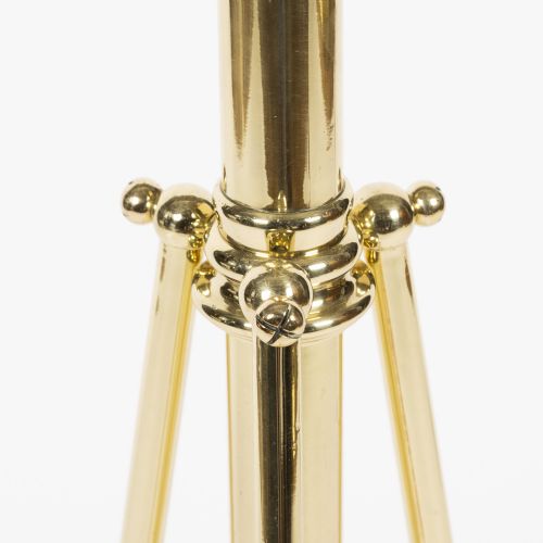 BRASS TELESCOPIC STANDARD LAMP CIRCA 1900 - ADDITIONAL PHOTO 2