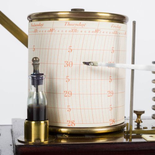 MAHOGANY CASED BAROGRAPH BY ROBSON OF NEWCASTLE - ADDITIONAL PHOTO 1