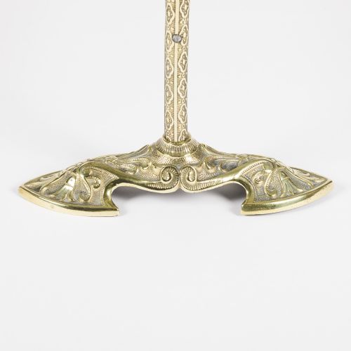 BRASS DEMILUNE FIREPLACE SPARK GUARD - ADDITIONAL PHOTO 1