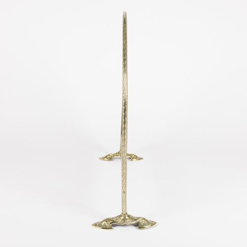 BRASS DEMILUNE FIREPLACE SPARK GUARD - ADDITIONAL PHOTO 2