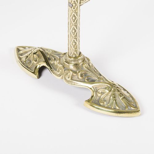 BRASS DEMILUNE FIREPLACE SPARK GUARD - ADDITIONAL PHOTO 3