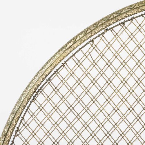 BRASS DEMILUNE FIREPLACE SPARK GUARD - ADDITIONAL PHOTO 5