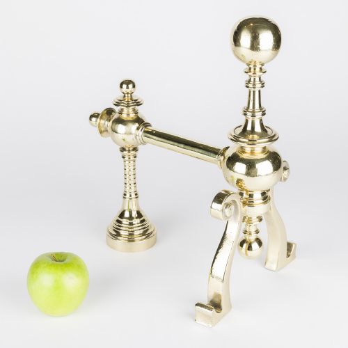 PAIR OF VICTORIAN BRASS FIRE DOGS - ADDITIONAL PHOTO 9